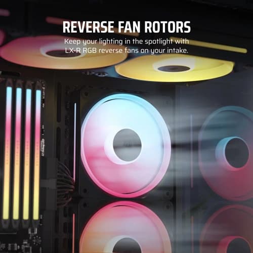 CORSAIR iCUE LINK LX120-R RGB Expansion Single Pack Cabinet Fan